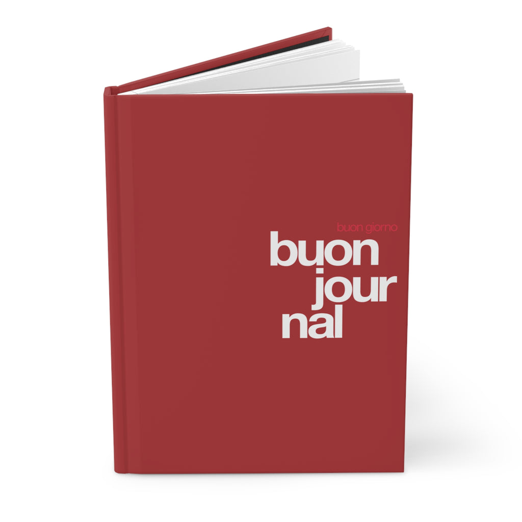 Buon Journal - Hardcover Journal - Red