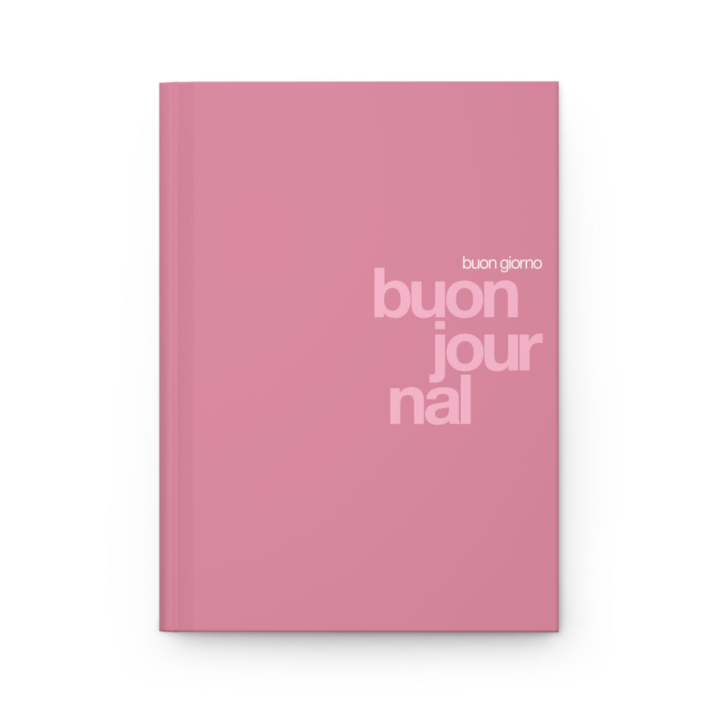 Buon Journal - Hardcover Journal - Pink