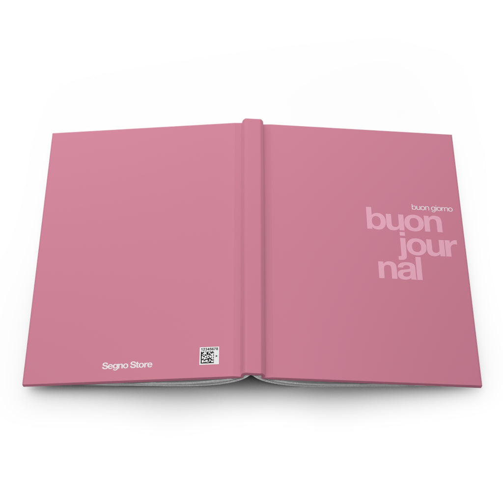Buon Journal - Hardcover Journal - Pink
