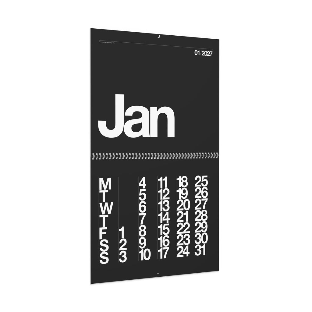 Buono 27 - Wall Calendar 2027 - Black