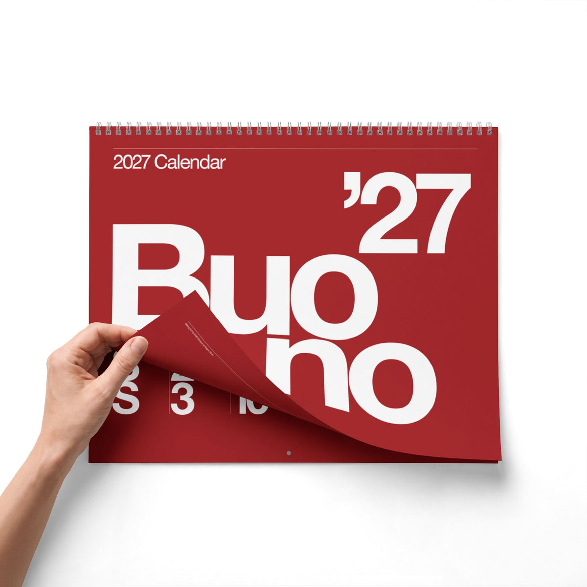 Buono 27 - Wall Calendar 2027 - Red