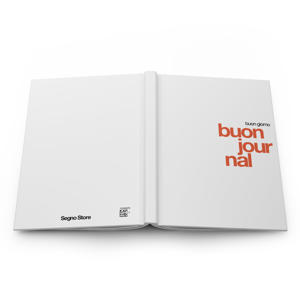 Buon Journal - Hardcover Journal - White