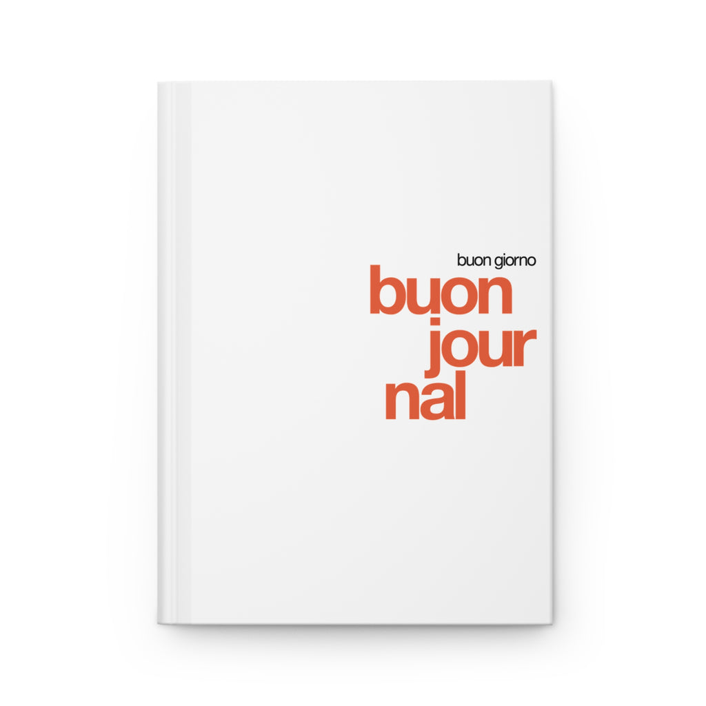 Buon Journal - Hardcover Journal - White
