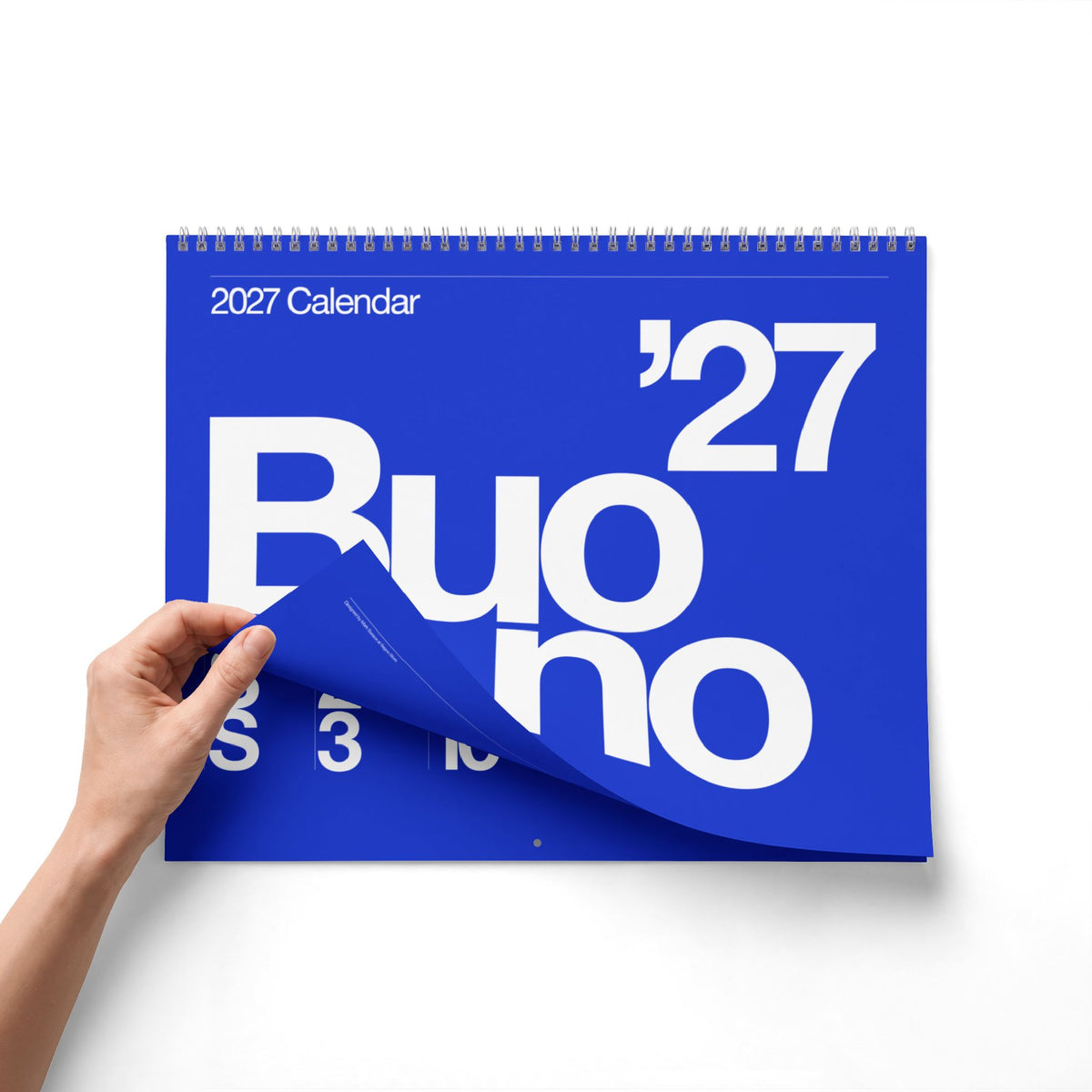 Buono 27 - Wall Calendar 2027 - Hyperlink Blue