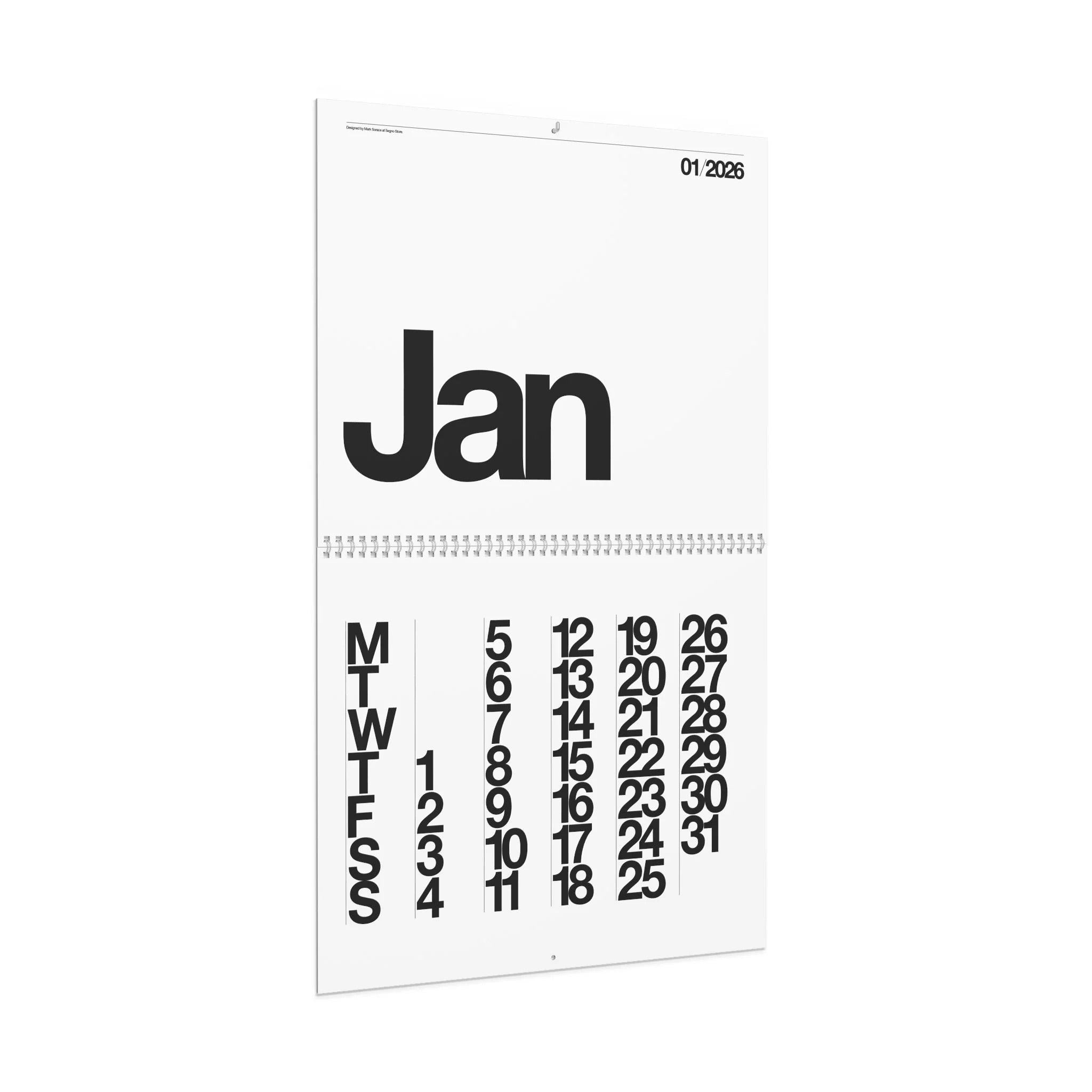 Buono 26 - Wall Calendar 2026 - White