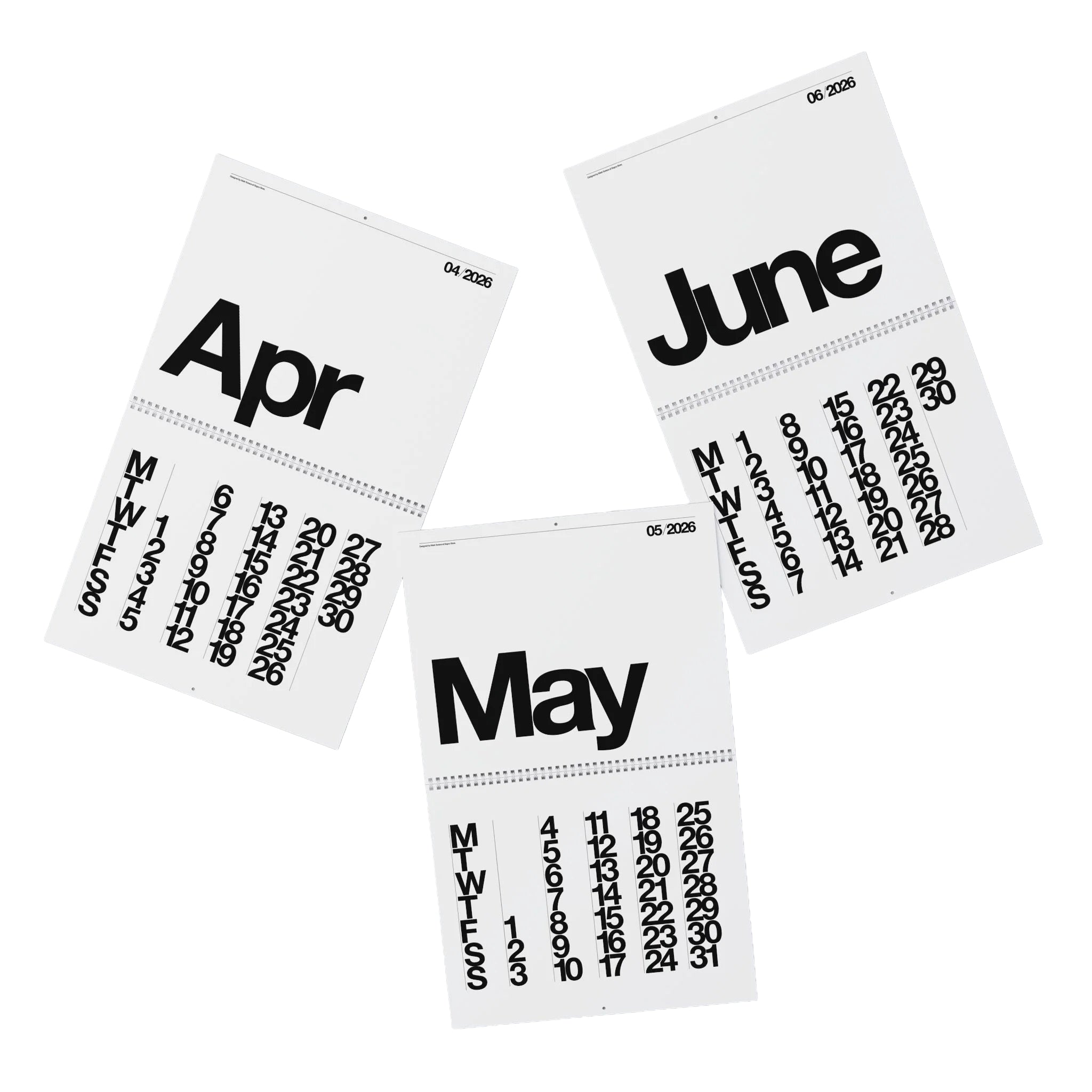 Buono 26 - Wall Calendar 2026 - White