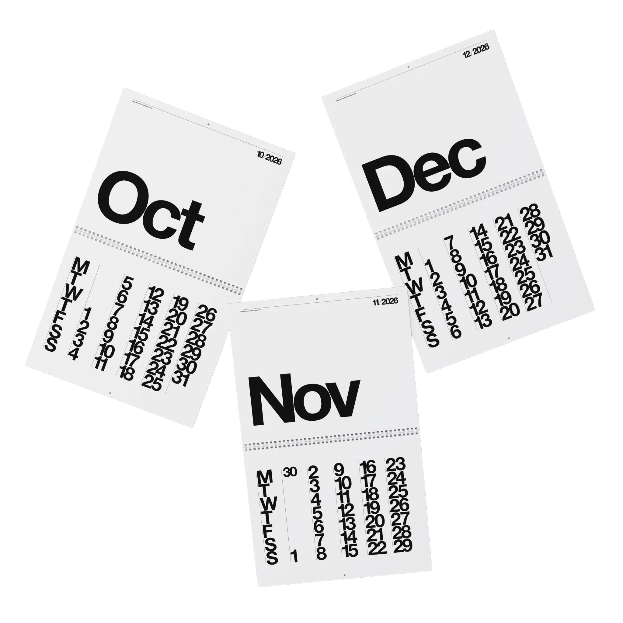 Buono 26 - Wall Calendar 2026 - White