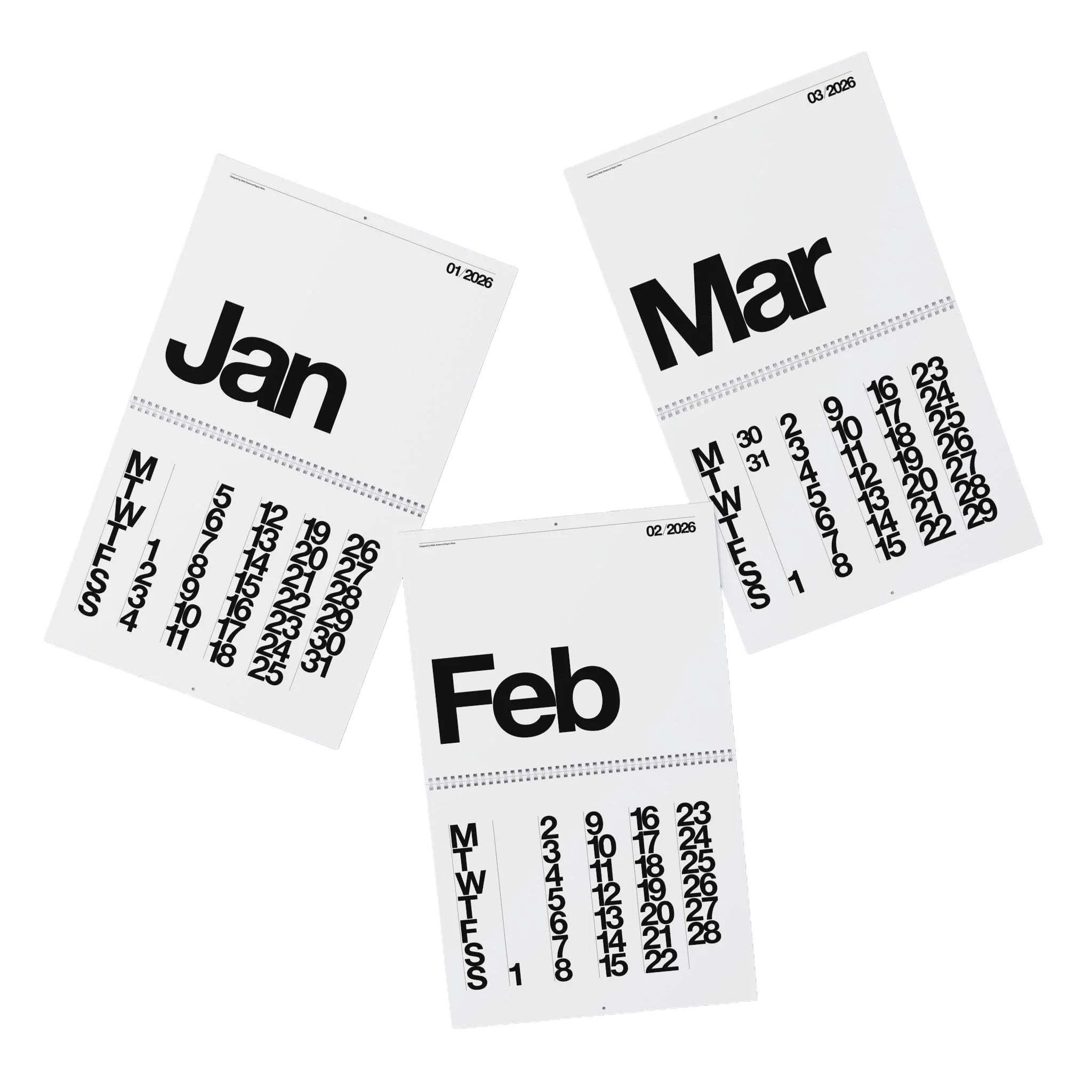 Buono 26 - Wall Calendar 2026 - White