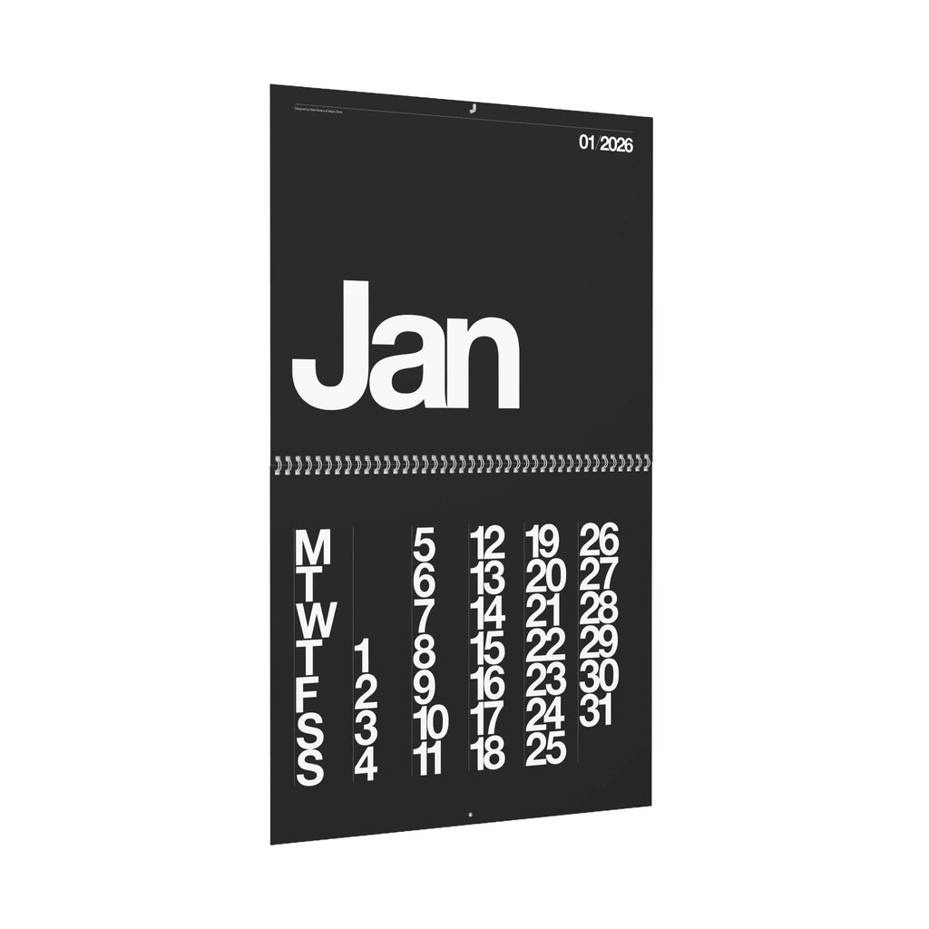 Buono 26 - Wall Calendar 2026 - Black