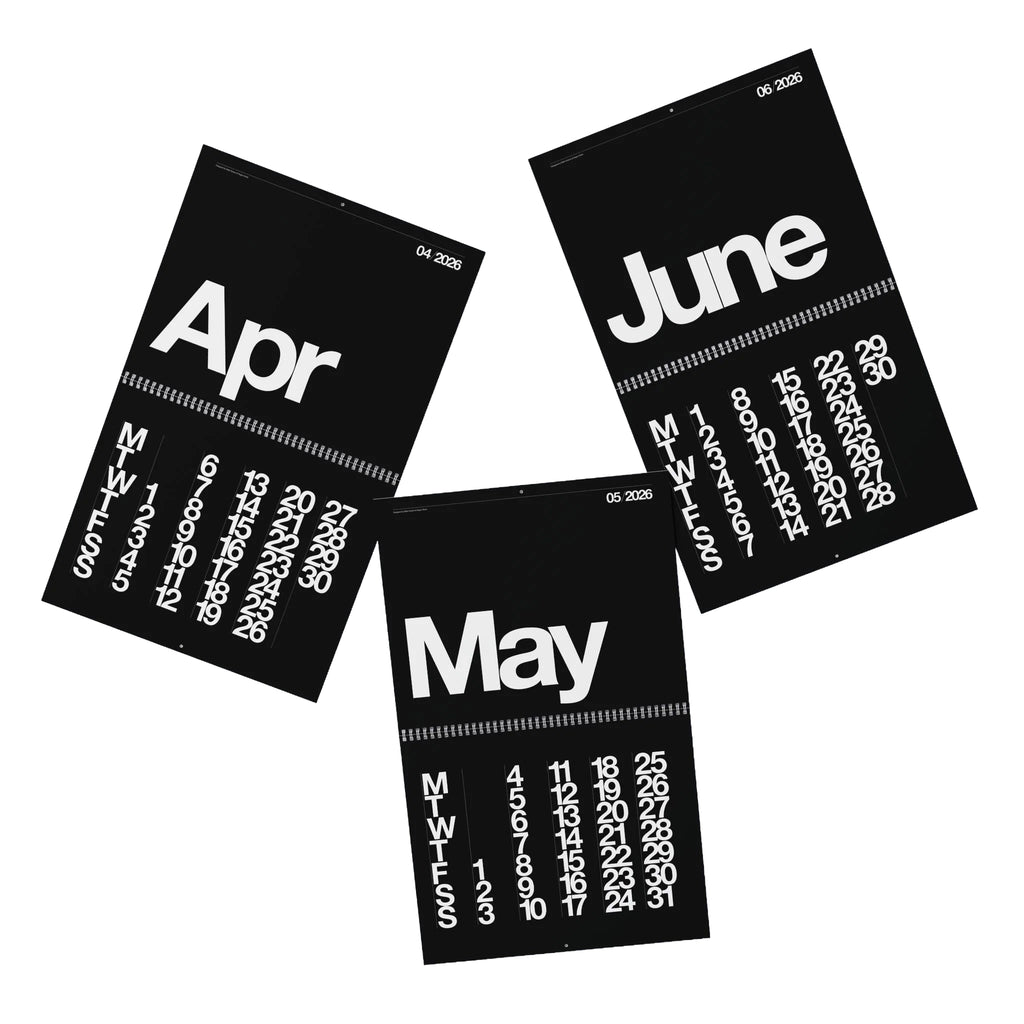 Buono 26 - Wall Calendar 2026 - Black