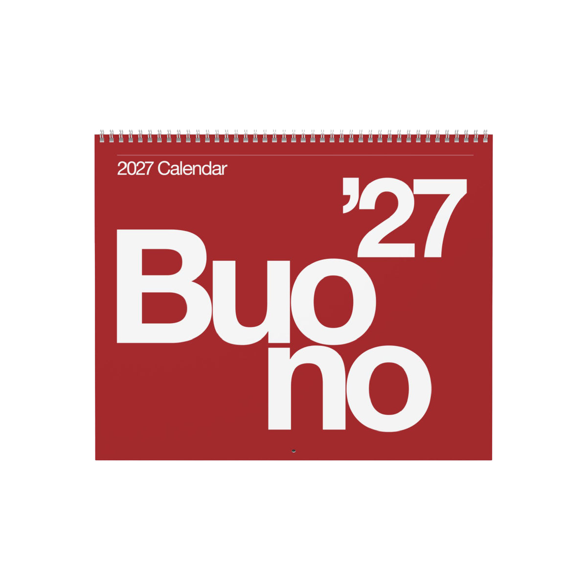 Buono 27 - Wall Calendar 2027 - Red