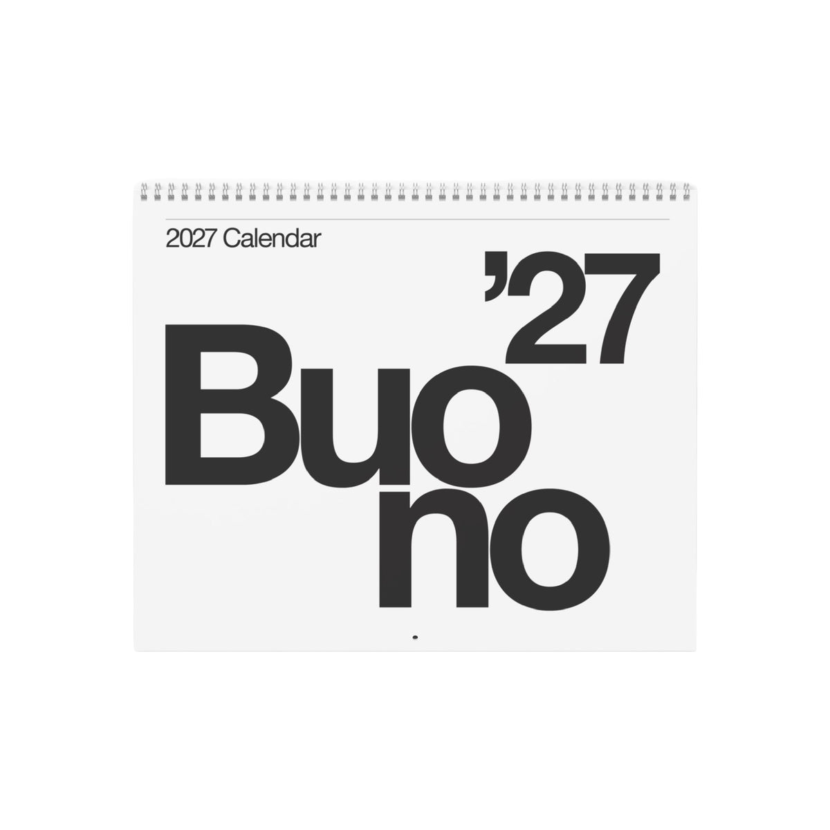 Buono 27 - Wall Calendar 2027 - White