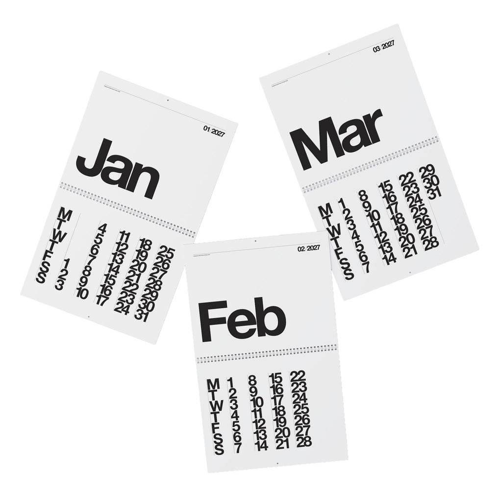Buono 27 - Wall Calendar 2027 - White