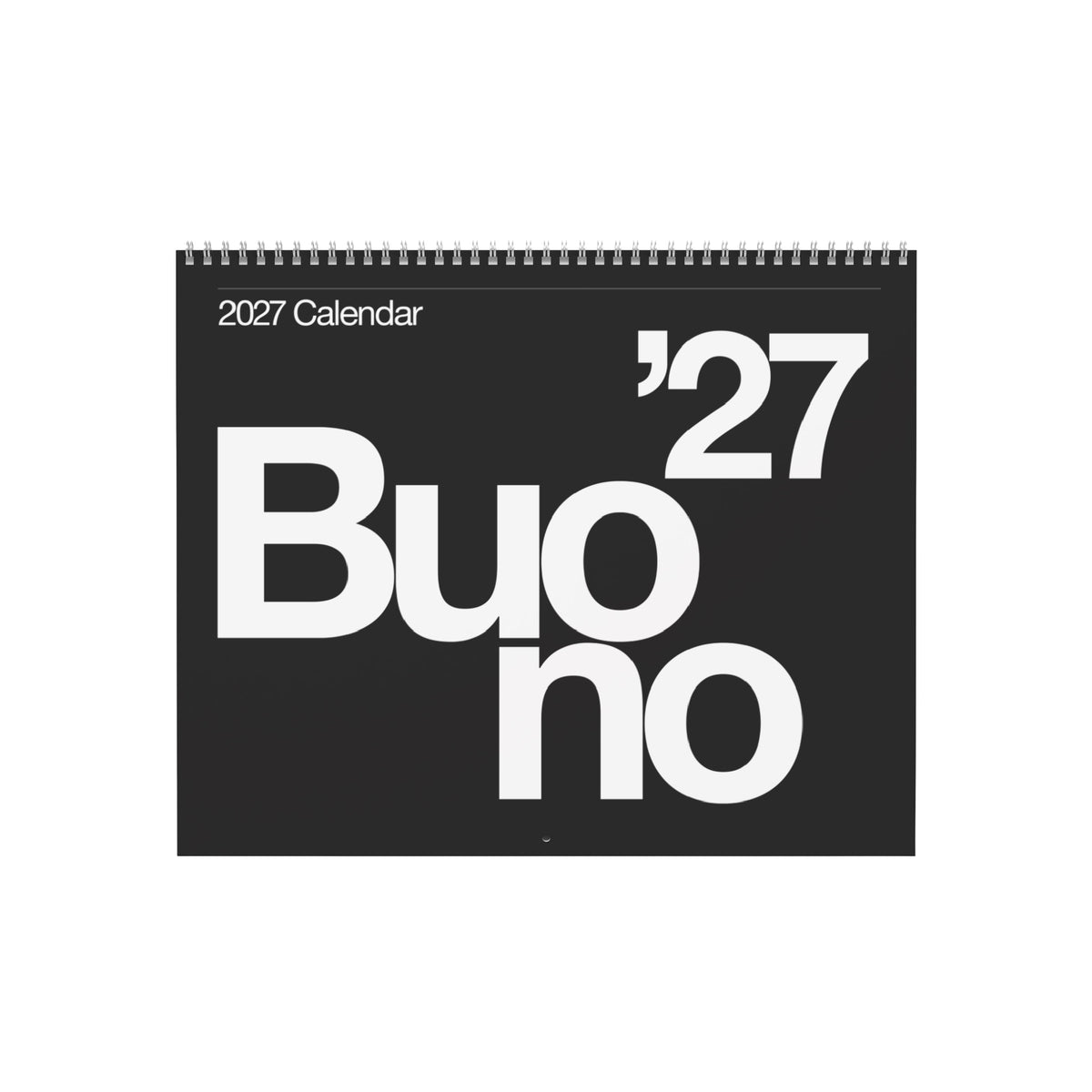 Buono 27 - Wall Calendar 2027 - Black