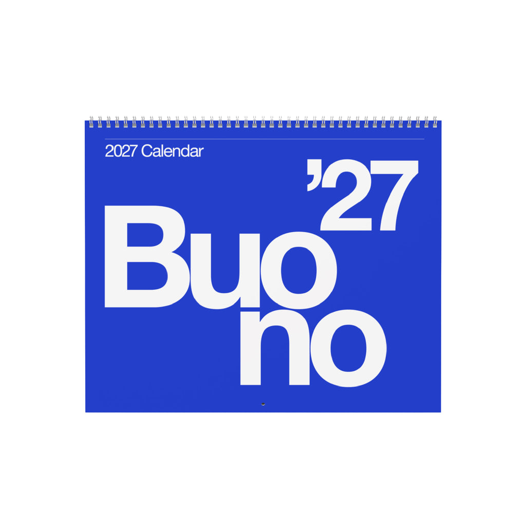 Buono 27 - Wall Calendar 2027 - Hyperlink Blue