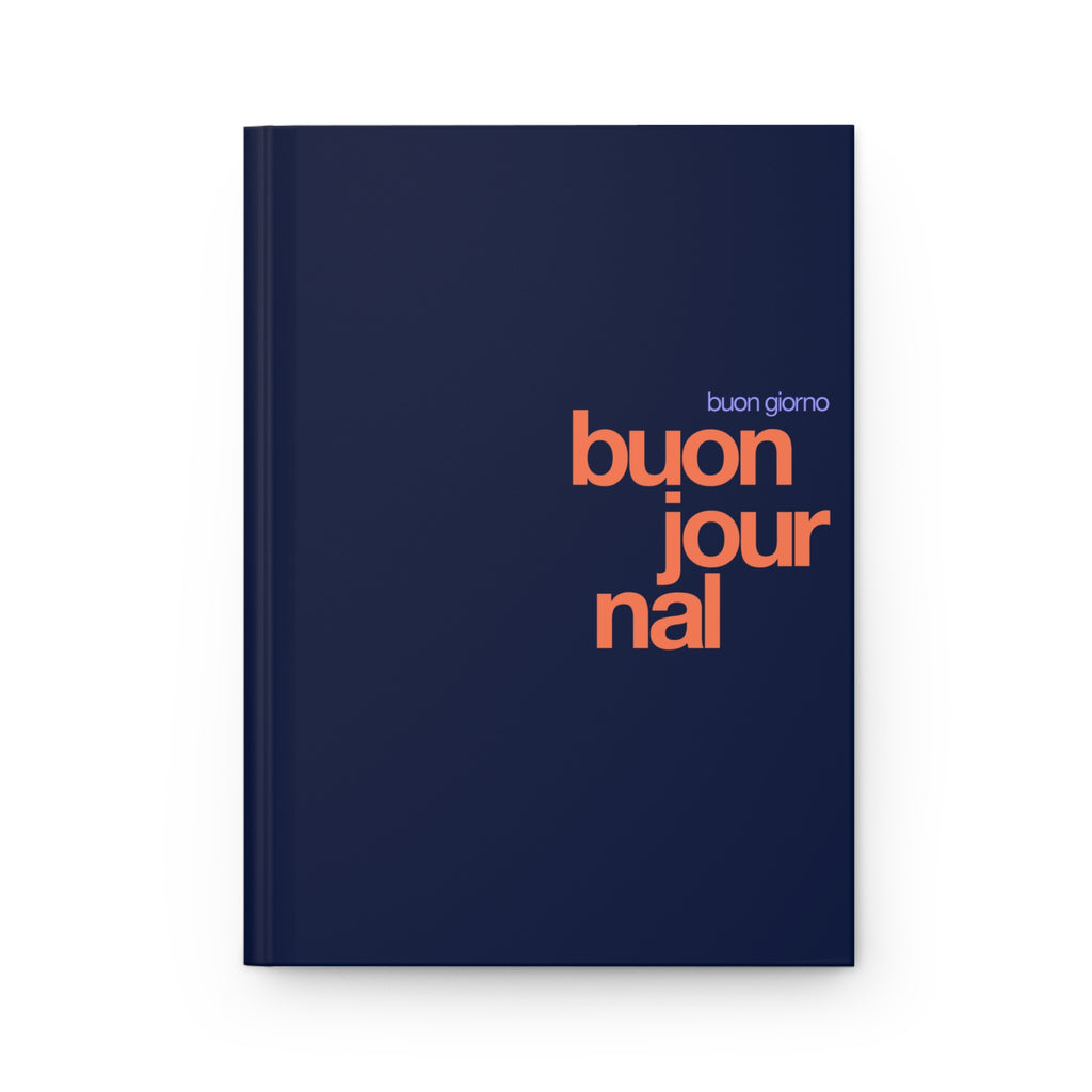 Buon Journal - Hardcover Journal - Dark Blue