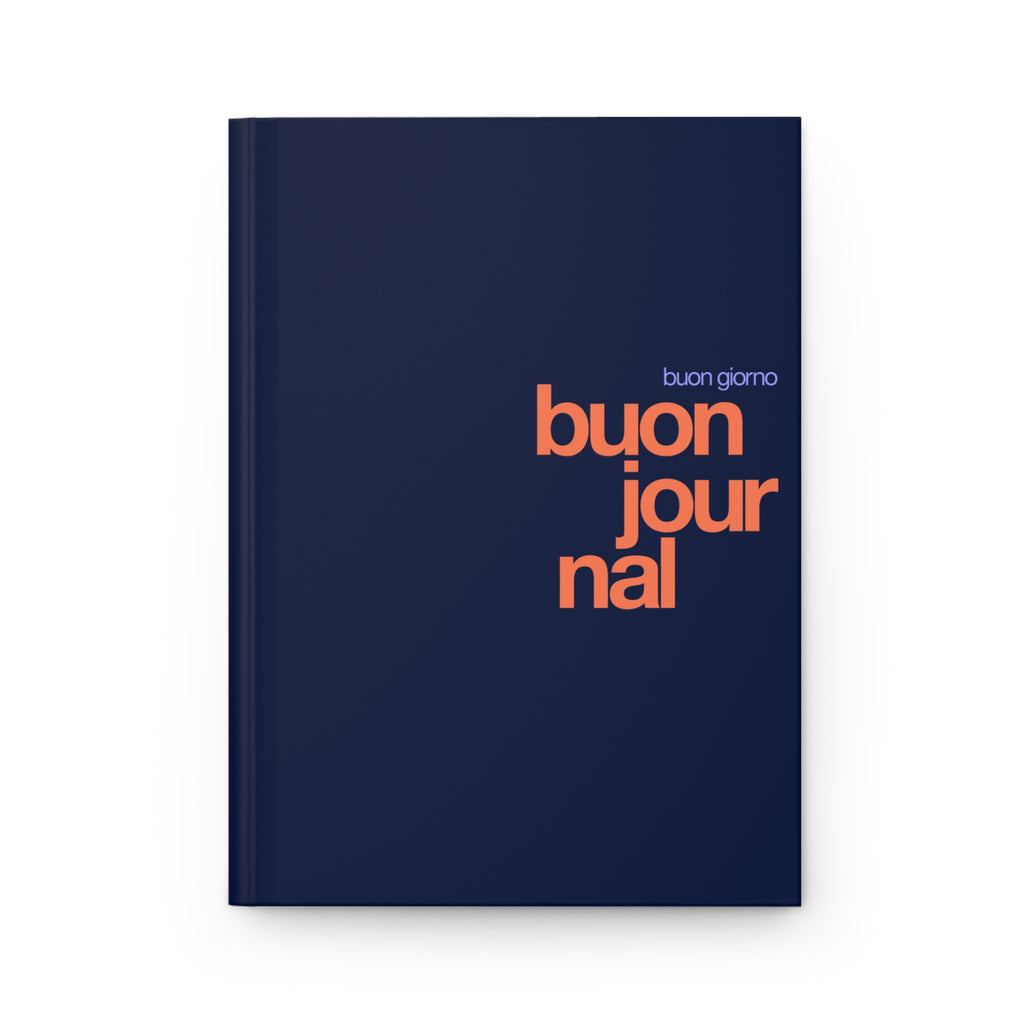 Buon Journal - Hardcover Journal - Dark Blue