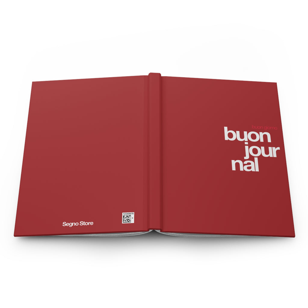 Buon Journal - Hardcover Journal - Red